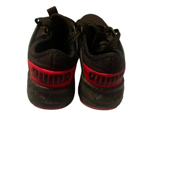 Puma Kids Black Red Pacer Future Lace Up Athletic Training Shoes Size 5.5 - Picture 5 of 12